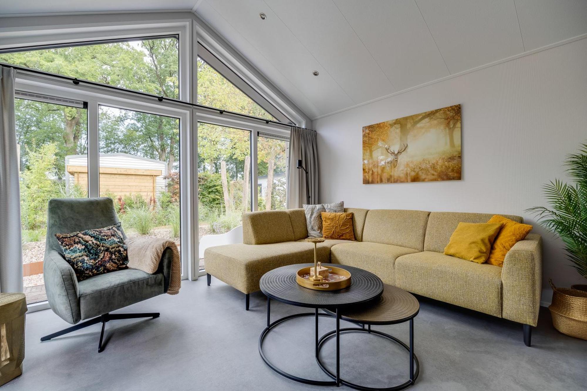 Modern Ingericht Chalet Op Groen Park Op De Veluwe Epe Ngoại thất bức ảnh