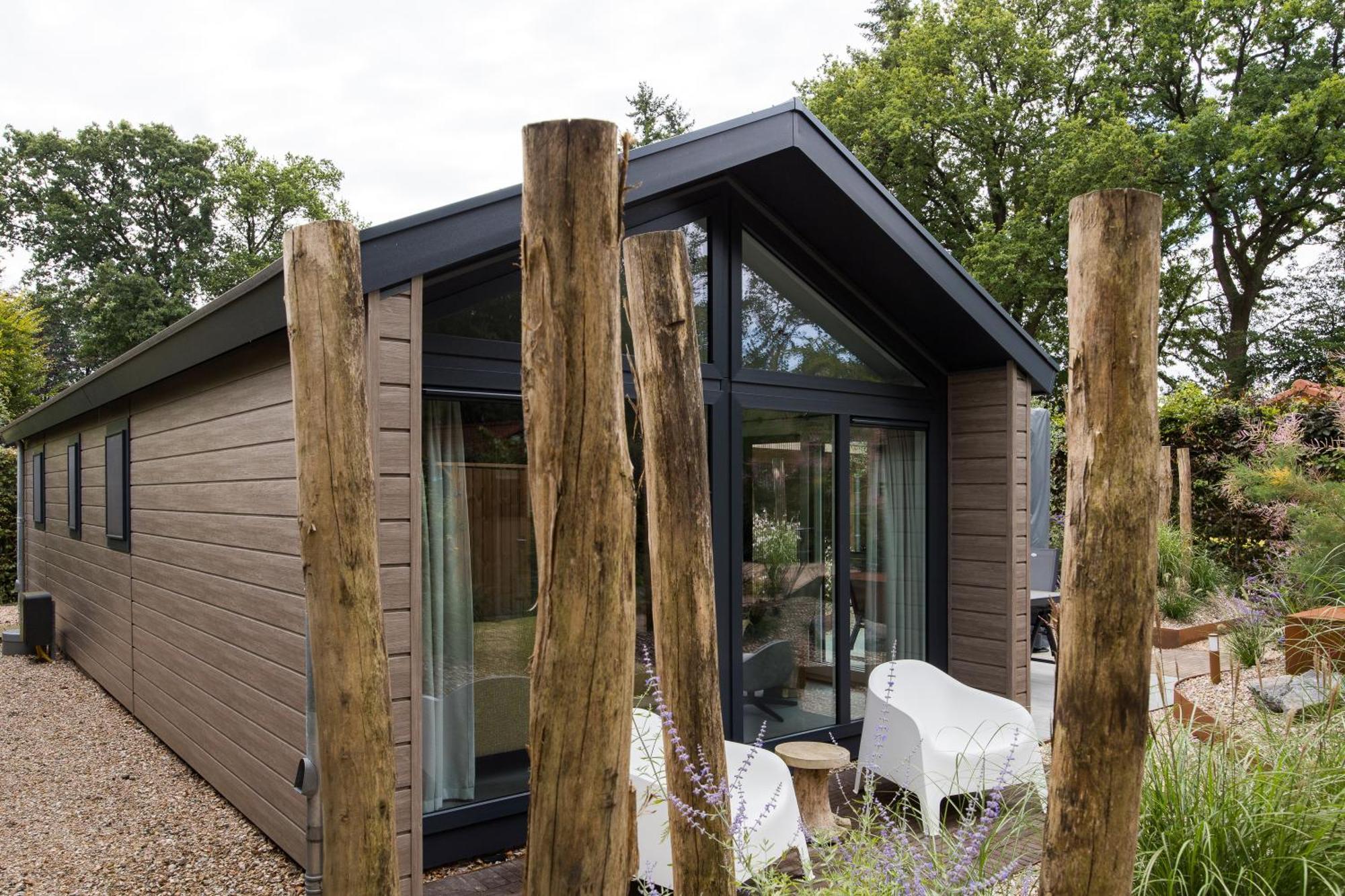Modern Ingericht Chalet Op Groen Park Op De Veluwe Epe Ngoại thất bức ảnh