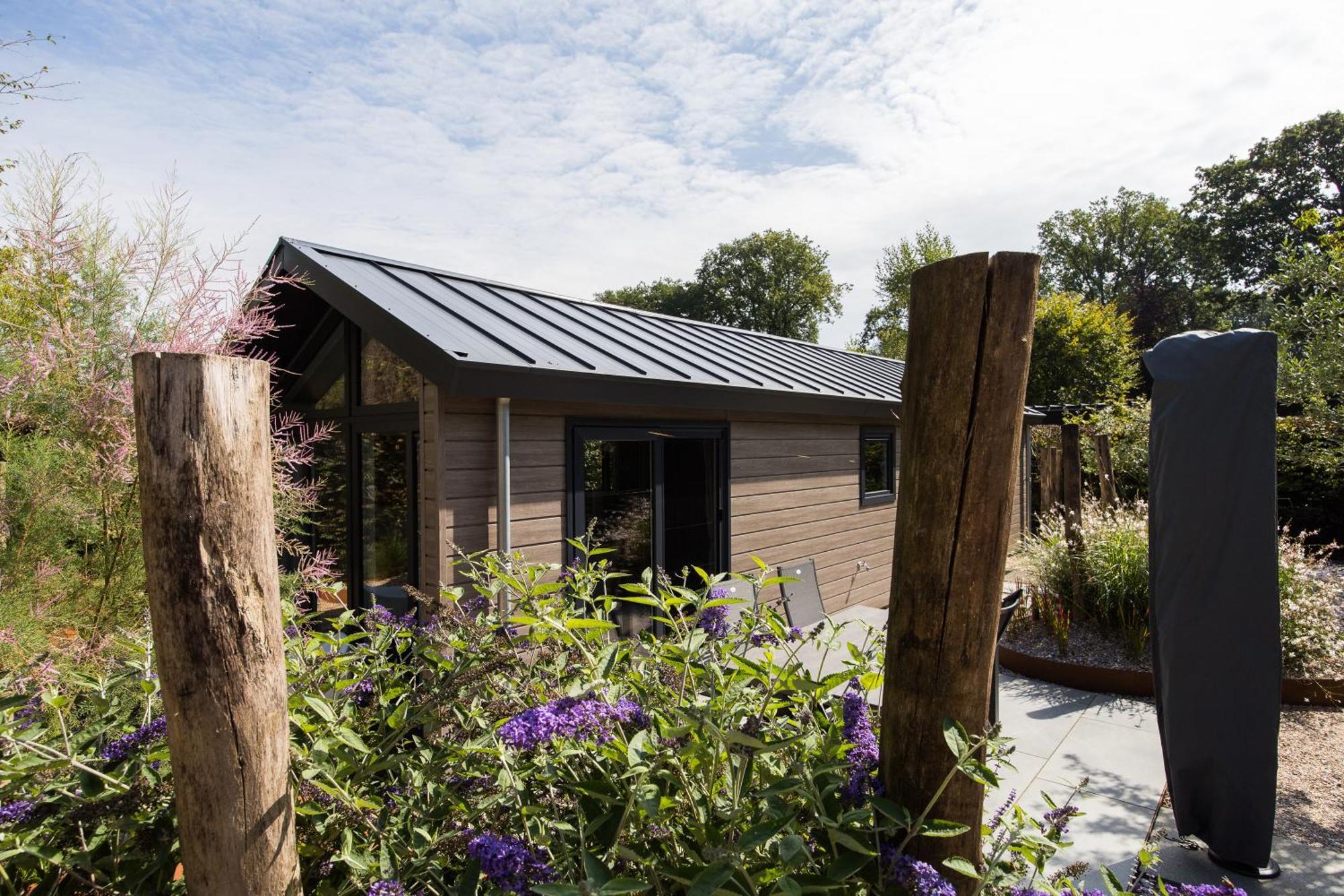 Modern Ingericht Chalet Op Groen Park Op De Veluwe Epe Ngoại thất bức ảnh