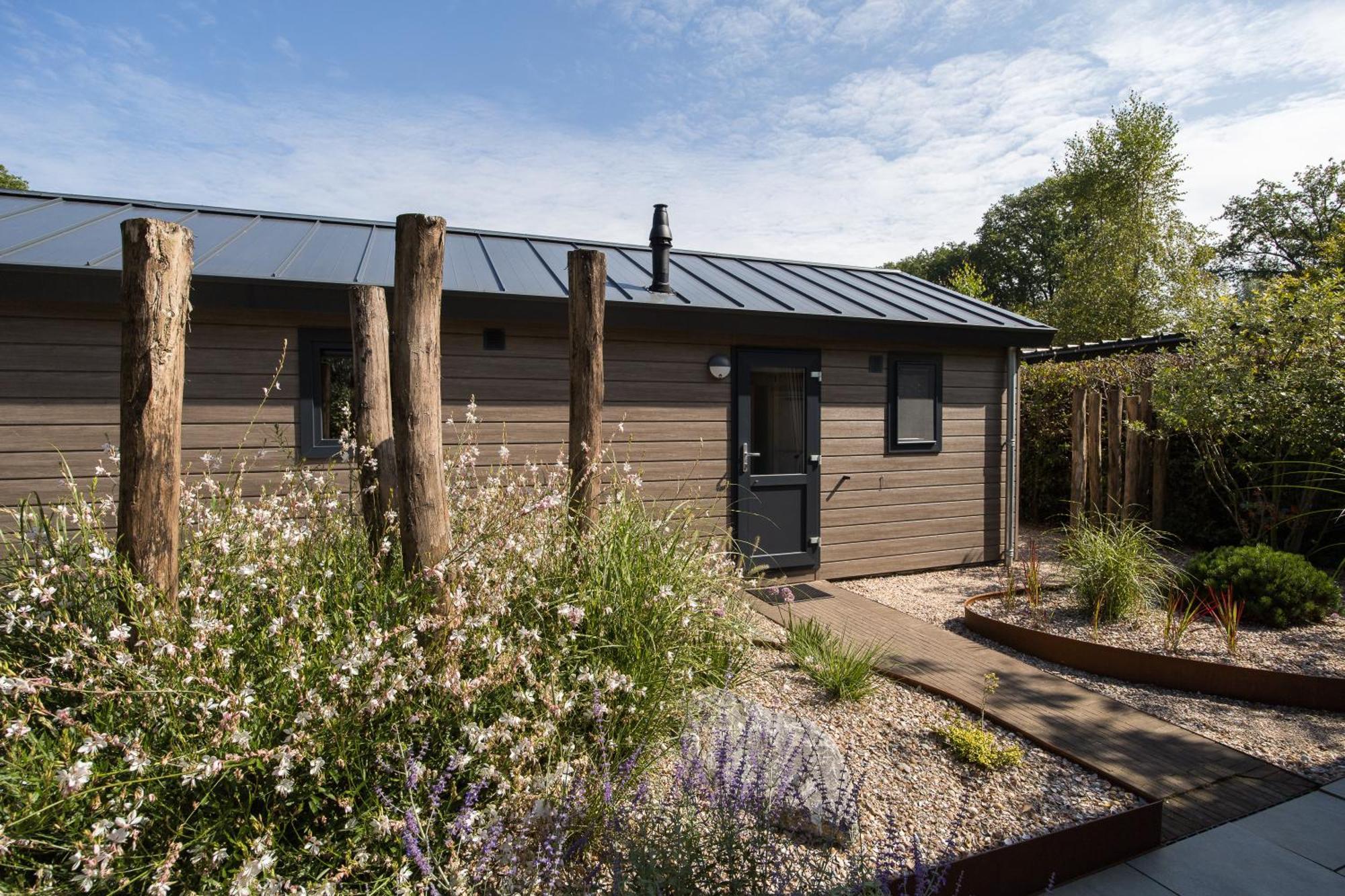 Modern Ingericht Chalet Op Groen Park Op De Veluwe Epe Ngoại thất bức ảnh