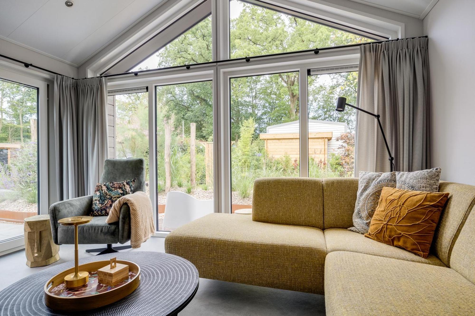 Modern Ingericht Chalet Op Groen Park Op De Veluwe Epe Ngoại thất bức ảnh