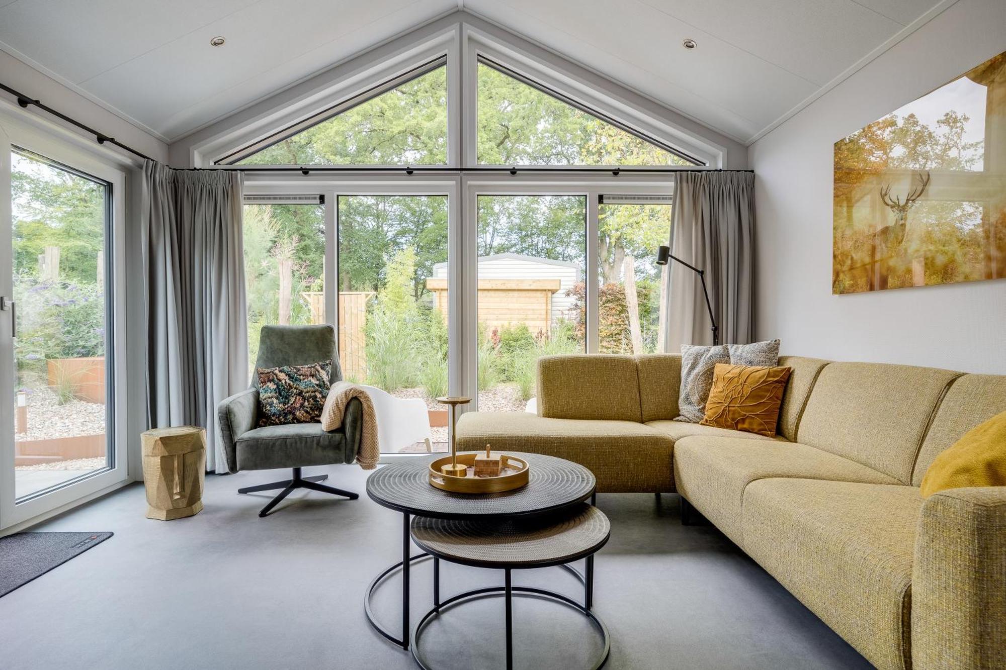 Modern Ingericht Chalet Op Groen Park Op De Veluwe Epe Ngoại thất bức ảnh