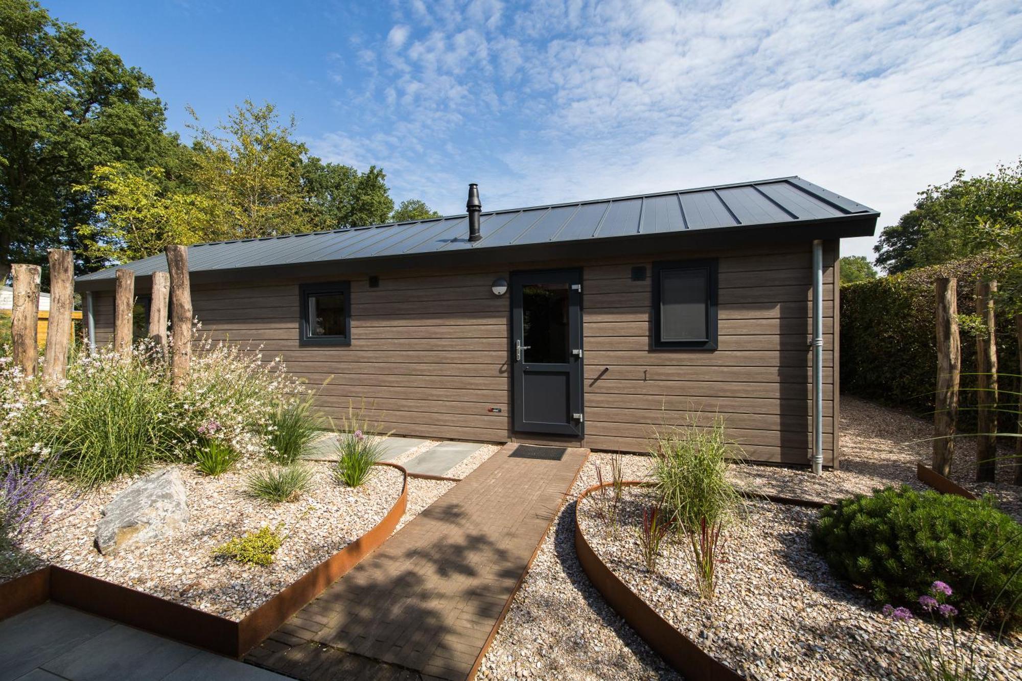 Modern Ingericht Chalet Op Groen Park Op De Veluwe Epe Ngoại thất bức ảnh