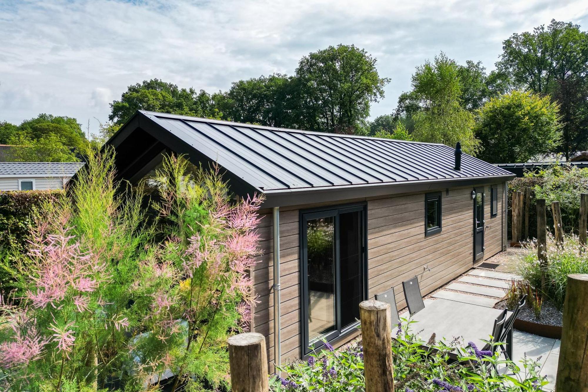 Modern Ingericht Chalet Op Groen Park Op De Veluwe Epe Ngoại thất bức ảnh
