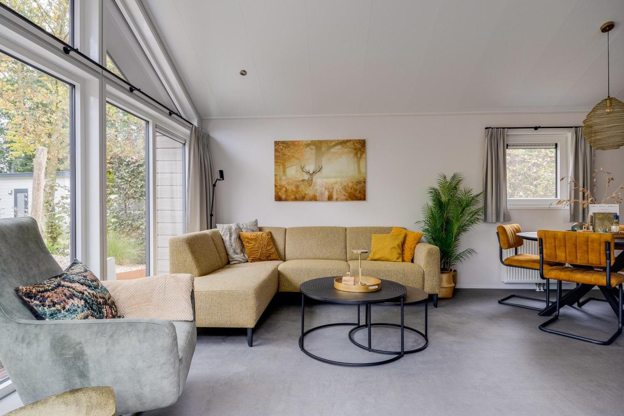 Modern Ingericht Chalet Op Groen Park Op De Veluwe Epe Ngoại thất bức ảnh
